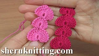 Crochet Heart EARRINGS [upl. by Reggie181]