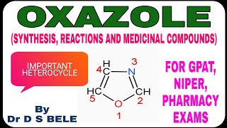 OXAZOLE SYNTHESIS REACTIONS AND MEDICINAL COMPOUNDS [upl. by Nyrrad]