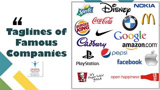 Tagline of Famous CompaniesBrands  General Awareness Slogans of Companies [upl. by Miculek]