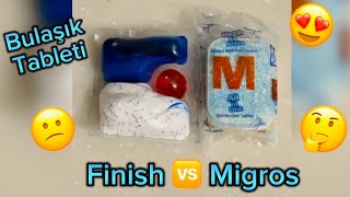 Finish 🆚 Migros 🤔 Bulaşık Tableti  Bulaşık Makinesi Deterjanı  Ne Sonuçu Aldım 😀 [upl. by Ezzo86]