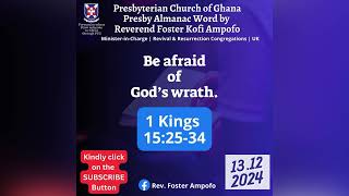 PCG Presbyterian Church of Ghana Presby Almanac Word  PAW by Rev Foster Ampofo 131224 [upl. by Valentine887]