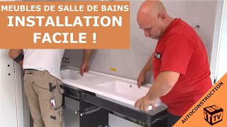 Comment installer facilement des meubles de salle de bains [upl. by Nika167]