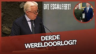 Ralf Dekker FVD laat geen spaan heel van Biden Zelensky amp Rutte in IJZERSTERK betoog [upl. by Oterol]