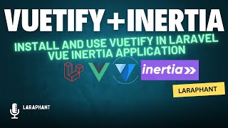 install and use Vuetify in Laravel Inertia Vuejs Application [upl. by Sproul20]