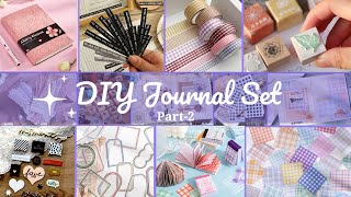 Part2 DIY JOURNAL SET How to Make Journal Set at Home DIY Journal kit  DIY Journal Stationary [upl. by Boothman]