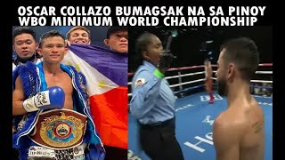 MELVIN JERUSALEM VS OSCAR COLLAZO  BUMAGSAK SA PINOY  WBO MINIMUM WORLD CHAMPIONSHIP [upl. by Naitsirk]