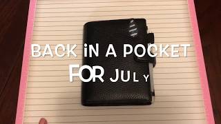 Back in a Pocket  for July [upl. by Mendes]