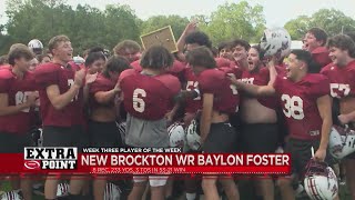 The Extra Point Player of the Week Week Three Baylon Foster – New Brockton Gamecocks [upl. by Atteugram932]