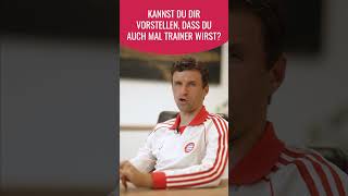 Bei askthomas wollte Manfred wissen ob ich mir vorstellen kann mal Trainer zu werden ⚽️ ytshorts [upl. by Ganiats]