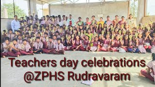 Teachers day celebrations  ZPHS Rudravaram [upl. by Venice]