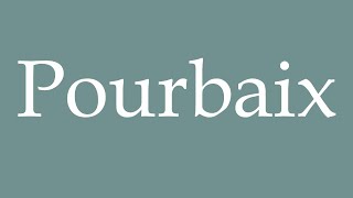 How to Pronounce Pourbaix Correctly in French [upl. by Eecak]