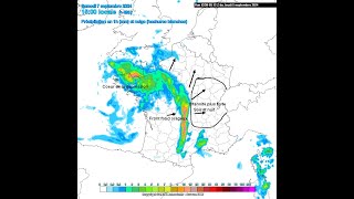 Goutte froide dynamique forts orages pluvieux venteux pour samedi [upl. by Romilda145]