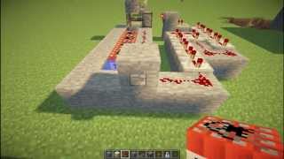 Minecraft Tutorial Steinschleuder weite Einstellbar  riesige Reichweite German  HD [upl. by Bonny]