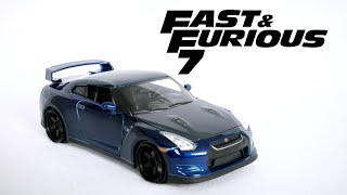 Fast and Furious 7 Brians Nissan GTR R35 from Jada Toys [upl. by Smith]