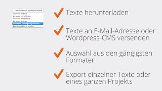 Textbroker Tutorial So funktioniert der TextExport [upl. by Violeta]