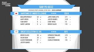 Garstang CC Under 15 League v Great Eccleston CC U15 [upl. by Savinirs]