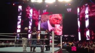 Vince McMahon entrance at Bret Hart Appreciation Night at RAW on 052713 [upl. by Yazbak]