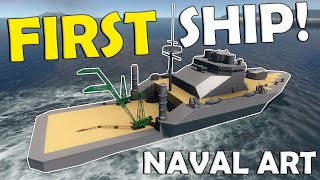 Building My FIRST WAR SHIP  First Look  Naval Art [upl. by Kirchner785]