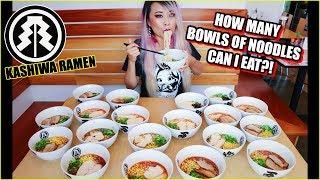 How Many Bowls of Ramen Can I Eat  Kashiwa Ramen in Costa Mesa RainaisCrazy [upl. by Brandt]