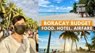 FIRST TIME IN BORACAY BUDGET amp TIPS  FOOD HOTEL AIRFARE ETC [upl. by Ahsinik]