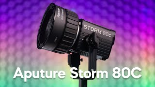 Aputure STORM 80C  CUTEST Colour Light Yet [upl. by Cyd16]