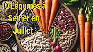 10 Légumes à Semer en Juillet pour un Potager Abondant [upl. by Boylan]