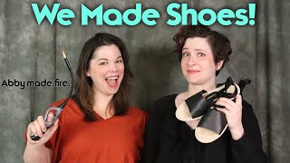 Real Shoemaker amp Abby Try a Beginner Shoemaking Kit [upl. by Arvo]