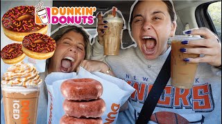 Dunkin Donuts NEW FALL Menu Items 2023 [upl. by Jerrilee]