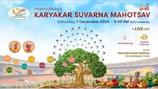 BAPS International Karyakar Suvarna Mahotsav live from  Ahmedabad India 7 Dec 2024 500 PM IST [upl. by Pernick]