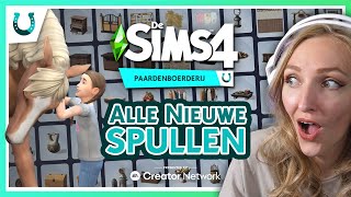 KOOP en BOUWSPULLEN OVERZICHT 🐴 • Sims 4 Paardenboerderij [upl. by Ettezoj]