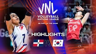 🇩🇴 DOM vs 🇰🇷 KOR  Highlights Week 3  Womens VNL 2023 [upl. by Enelia776]