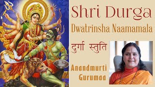 Shri Durga Dwatrinsha Naamamala Stotra Durga Stuti [upl. by Llerot]