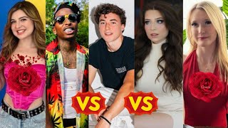 Devin Caherly Vs Brianna Mizura Vs Brianna Guidry Vs Annag Vs Funny Mike Lifestyle Comparison [upl. by Nomannic]