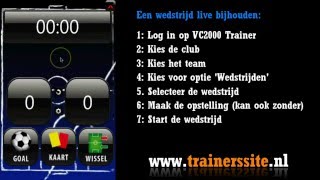 Wedstrijdstatistieken bijhouden in SpelerVolgSysteem App  Voetbal Club 2000 [upl. by Aroled469]