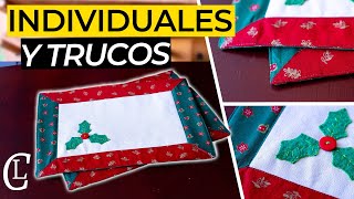 Haz tus propios MANTELES O INDIVIDUALES NAVIDEÑOS Fáciles y Rápidos para decorar tu mesa en NAVIDAD [upl. by Eikcaj592]