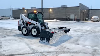 SkidSteer Plowing TIMELAPSE [upl. by Ladd]