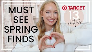 13 Spring Outfits from Target the cutest finds under 45  Spring Try On Clothing Haul 2024 [upl. by Nissa668]