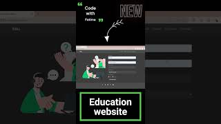 Education Website Design coding htmldesign webdesign programming webdevtutorial [upl. by Eiramlatsyrk]