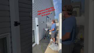 Dryer Vent Cleaning in S Fargo MAJOR FIRE HAZARD 🔥🤯 [upl. by Boice]