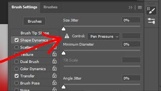 No Pen Pressure Cant Change Brush Size amp Hardness in Photoshop WATCH THIS [upl. by Gawen23]