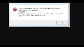 HowTo Fix Net Framework v 4030319 Error windows [upl. by Nipha]