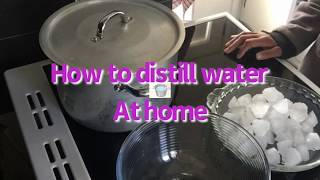 How to make distilled water using only household items [upl. by Tedman]