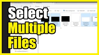 How to Select Multiple Files to Copy or Delete on Windows 1011 Easy Method [upl. by Joung]