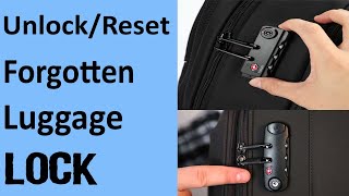 How to Reset a Luggage Lock in Just Seconds [upl. by Baese]