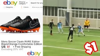 WEARING FAKE FOOTBALL BOOTS IN A REAL GAME vs MAN CITY [upl. by Attenhoj]