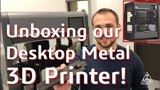 Unboxing our Desktop Metal 3D Printer [upl. by Janela]