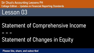 Statement of Comprehensive Income and Statement of Changes in Equity [upl. by Sydalg829]