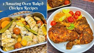 2 Amazing Oven Baked Chicken Recipes  Baked Chicken amp Potatoes Recipe [upl. by Florella989]