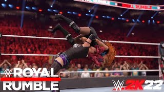 WWE 2K22  Becky Lynch Vs Asuka  Royal Rumble 2020  PS5 [upl. by Ttebroc570]