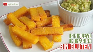 Bastones de POLENTA FRITA SIN GLUTEN Sin huevo [upl. by Odette]